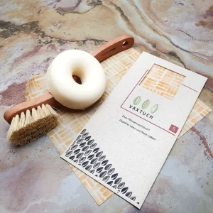 Vaxtuch – das vegane Wachstuch – Vaxtuch – Geschenke-Set Grösse S Farbe : schwarz