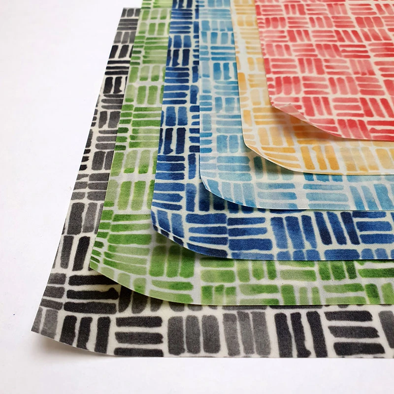 Vaxtuch – das vegane Wachstuch – Basis-Set “Korb” Farbe : denimblue