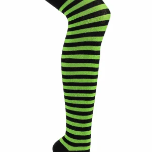 Overknees Ringel Schwarz-Grün, OS