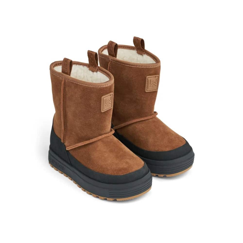 Wildlederstiefel *Mattie*, Pecan/Black