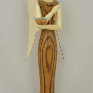 Engel aus Zebrano – Kollektion Sternkopf