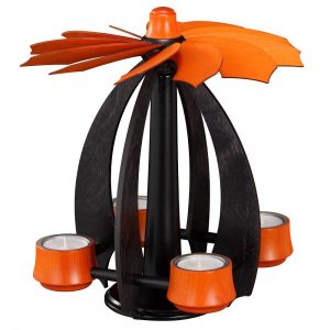 Schwebepyramide Nova klein anthrazit-orange