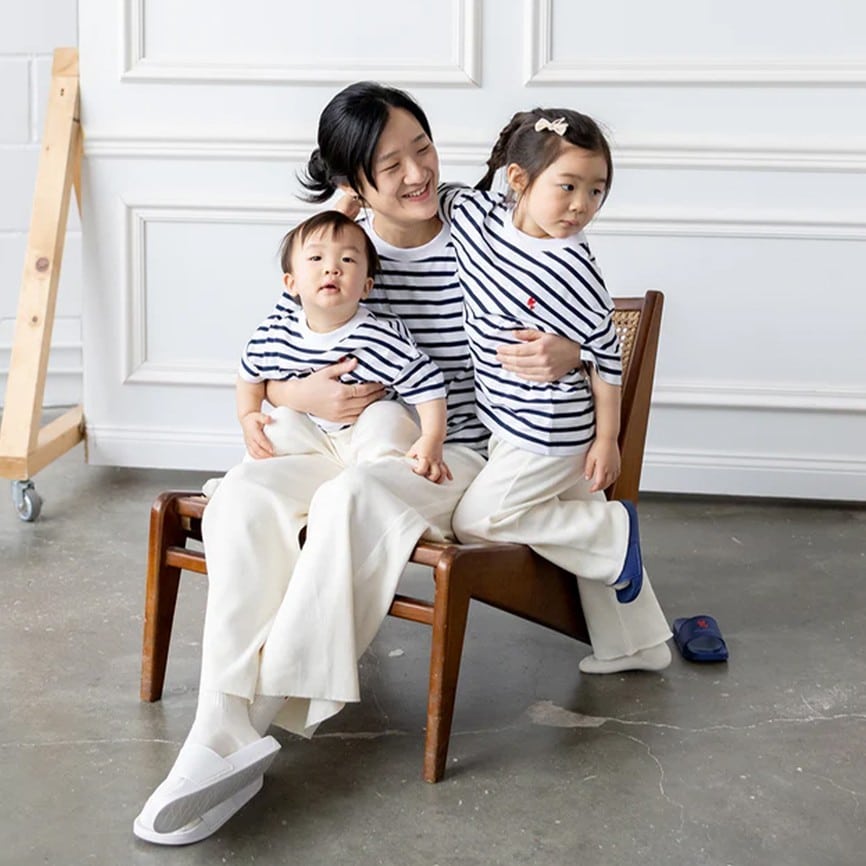 T-Shirt Adult *Colette*, White/Navy – Bild 4