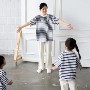 T-Shirt Adult *Colette*, White/Navy