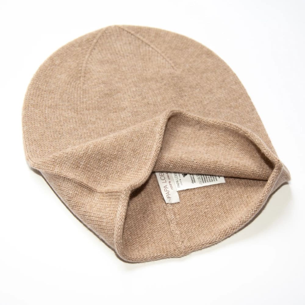 Mütze *Saskia*, Beige Melange, Kaschmir – Bild 2