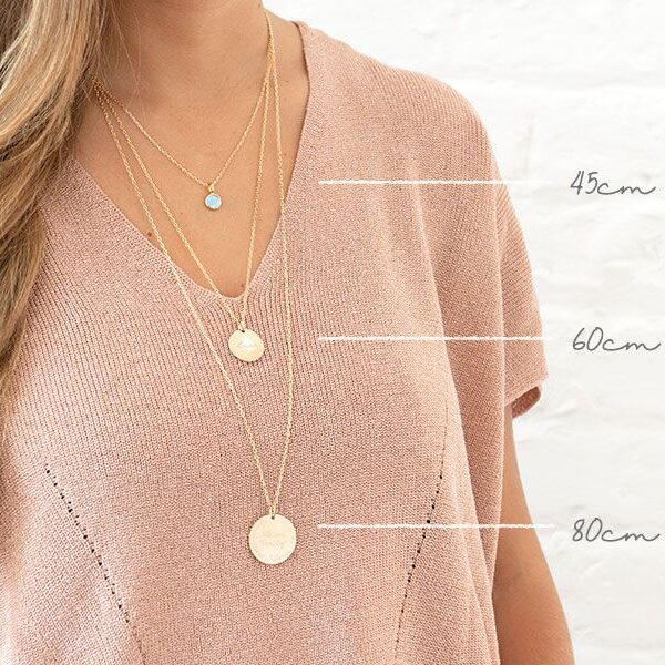 Personalisierte Baum des Lebens Halskette in 18kt Vergoldung – Bild 3