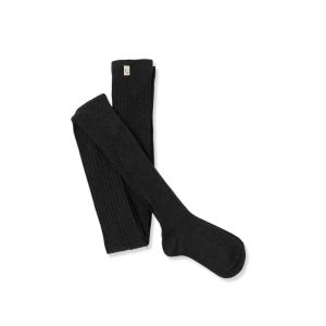 Strumpfhose gerippt, Grey Melange