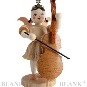 Engel mit Violoncello natur, kurzer natur Faltenrock