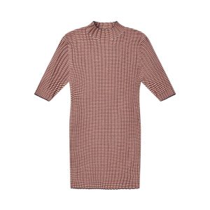 T-Shirt Women, High Neck, gestreift