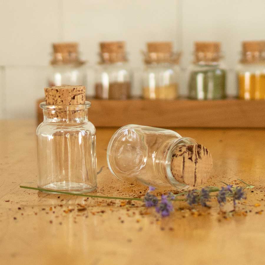 Gewürzregal Set für 5 Gläser | aus Eichenbalken – Bild 4