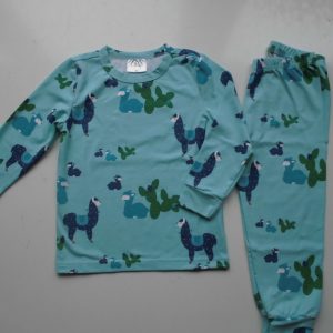 “Green Cotton” Schlafanzug Lama Größe 92
