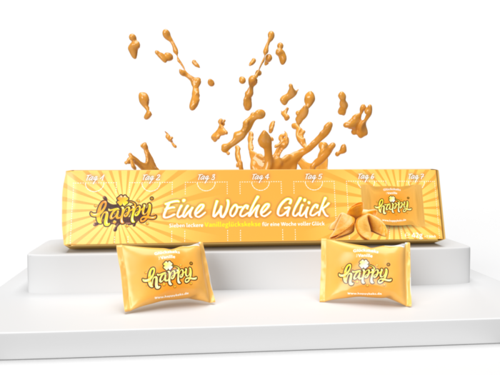 Happykeks | Happy Glückskeks – 1 x Eine Woche Glück – Vanilletraum