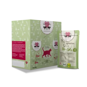 HerzensHund | Katzenfutter nass Bio-Ente mit Bio-Zucchini 15 x 100g