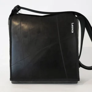 Tasche aus Traktorschlauch/Leinen XS Hochkant