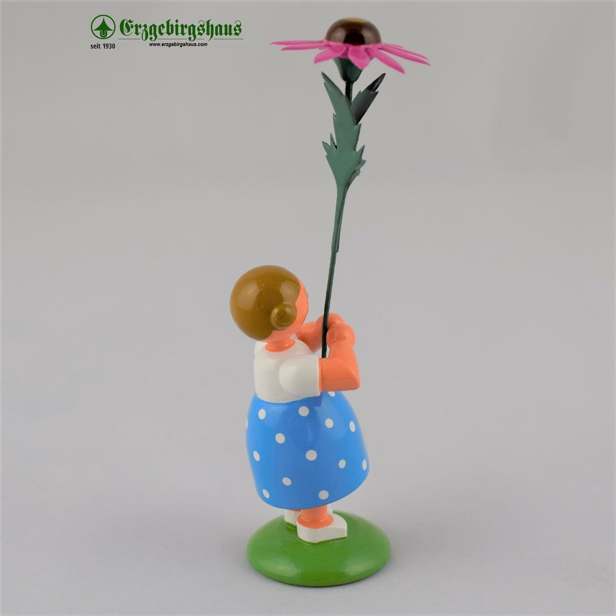 Mädchen mit rotem Sonnenhut – Sommerblumenmädchen – Bild 4