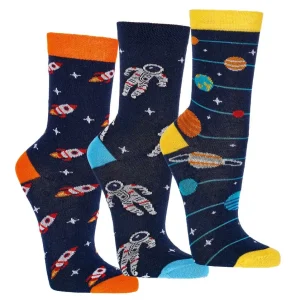 Socks 4 Fun Socks Astronaut Gelb, 19-22