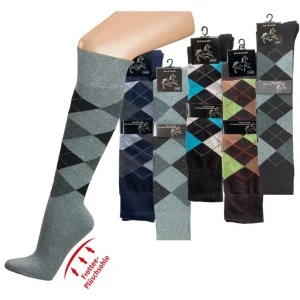 Reitkniestrümpfe Polstersohle Türkis, 31-34