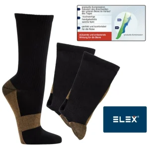 Stütz/Kompression Kupfer Schwarz, 35-38