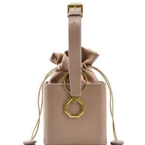 AnBeck ‘The Cube’ Clutch / Handtasche/ Umhängetasche (beige)