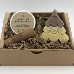 Kerzenlicht-Manufaktur/Tirol Seife | Geschenkset WEICHE HAUT Lavendel I Weihnachten  ROT vom Herzen