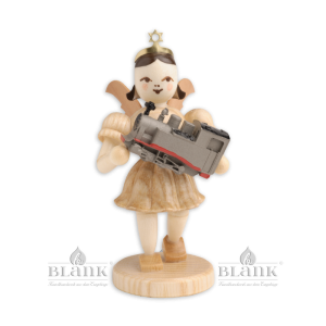 Engel mit Eisenbahn natur, kurzer natur Faltenrock