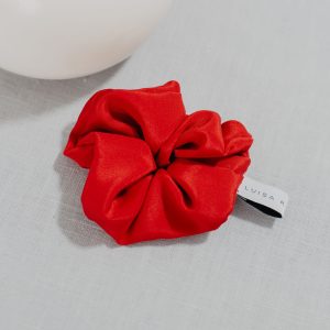 Scrunchie Crêpe de Chine Feuerrot