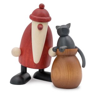 Weihnachtsmann mit Katze auf Sack – Neuheit 2024