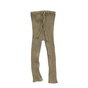 Mini Knit Leggings, Olive
