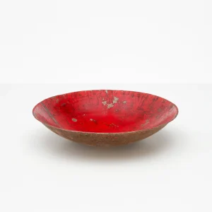 Kleine Schale “Leo” Ø 30 cm aus recycelten Ölfässern Upcycling | ROT