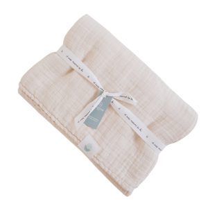 Musselintuch *light sand* Bio Baumwolle