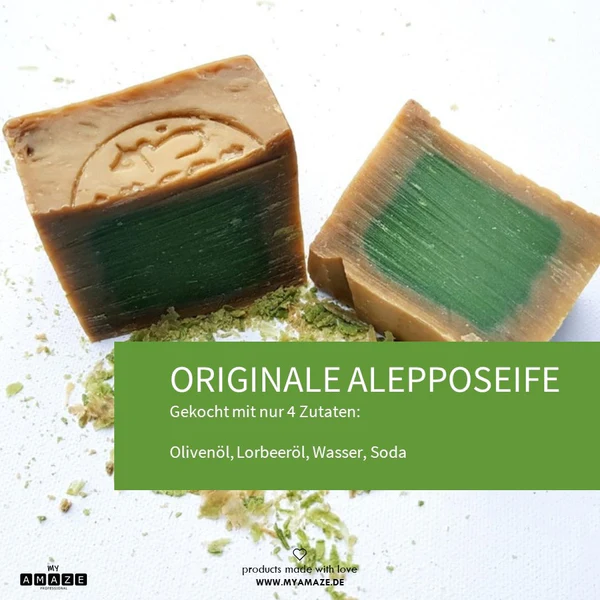 myAMAZE | ALEPPO SEIFE 6% 3ER SET – Bild 2