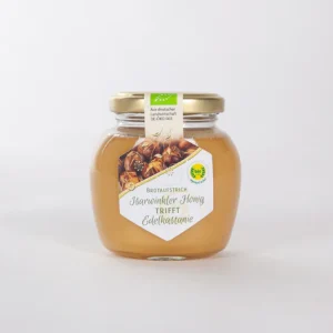 Bioimkerei Schnürch | Bio-Brotaufstrich Honig – Edelkastanie 250g Glas