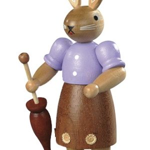 Hasenfrau farbig lasiert, klein