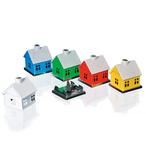 Metall Räucherhäuschen, original Erzgebirge