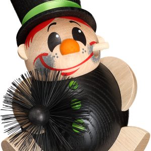 Kugelräucherfigur Schorchy mit Besen