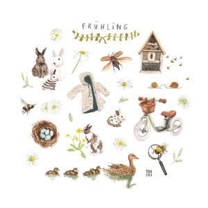 Poster 42x42cm, Frühling