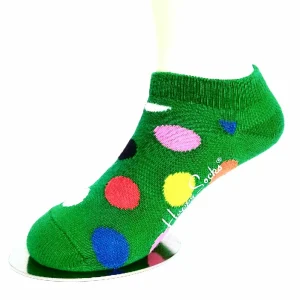 Happy Socks Sneaker Big Dot Green, 28-31