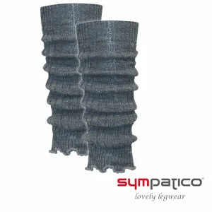 Sympatico Woll-Stulpe Rippe Anthrazit, OS