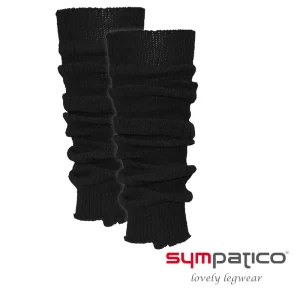 Sympatico Woll-Stulpe Rippe Schwarz, OS