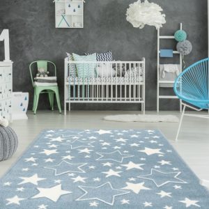 Teppich SchoenesWohnen24 Australia – Tamworth Blau 80cm x 150cm