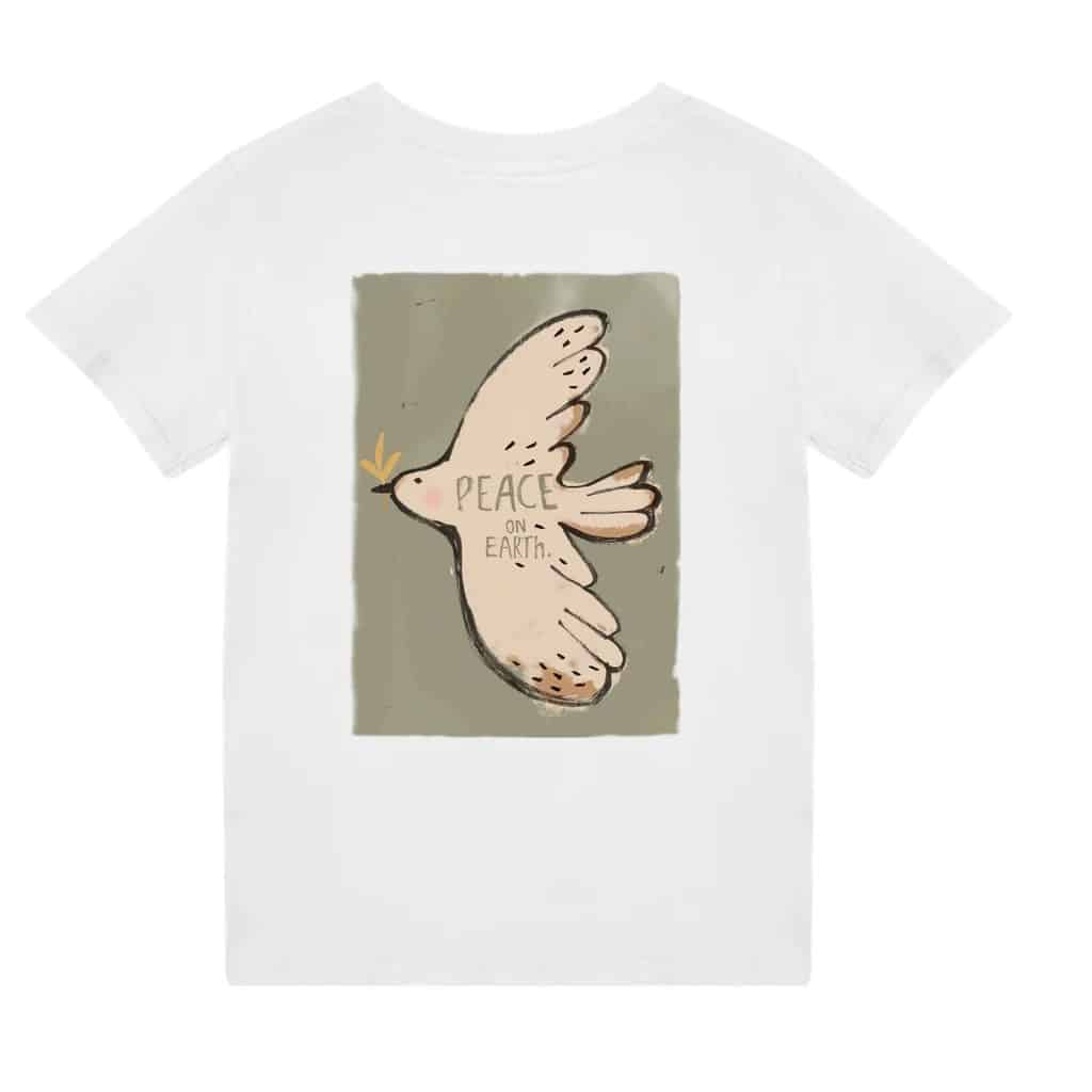 T-Shirt *Peace*, Weiß – Bild 2