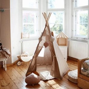 Leinen Tipi Zelt “Natur”