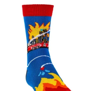 Socks 4 Fun ABS Feuerwehr Blau, 35-38