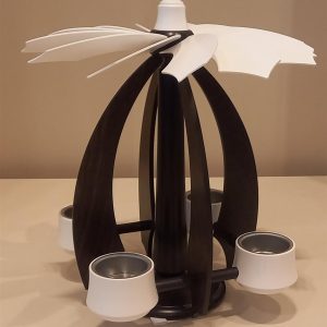 Schwebepyramide Nova klein anthrazit-weiß