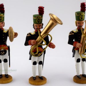 Bergmänner mit Becken / Tenorhorn / Tuba – 3-teiliges Set