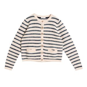 Strickjacke *Belle*, Blue/Ecru