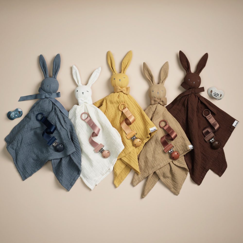 Schnullerband mit Holzdetail, Burned Clay – Bild 6