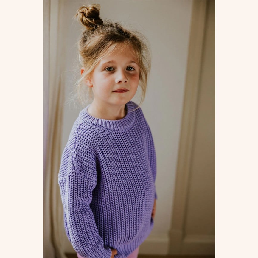 Pullover *Chunky Knitted*, Lavender – Bild 2